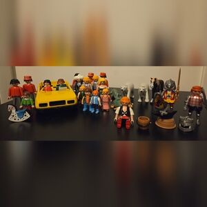 Playmobil LEGO Huge Lot! Lots Of Vintage! Car Animals Mermaid Knights Pirate